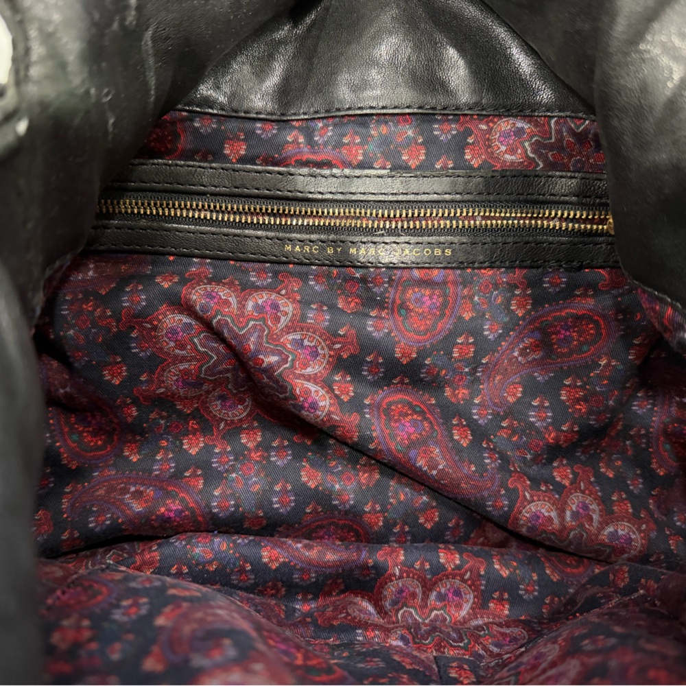 Black Marc by Marc Jacob’s Petal to the Metal  Bag with Gold Accents - Picture 3 of 6